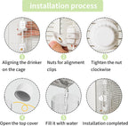 9.4 Fl Oz No Mess Bird Water Dispenser - Image 8