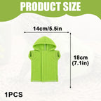 Husoiuy reptile apparel mint green cotton hoodie for geckos