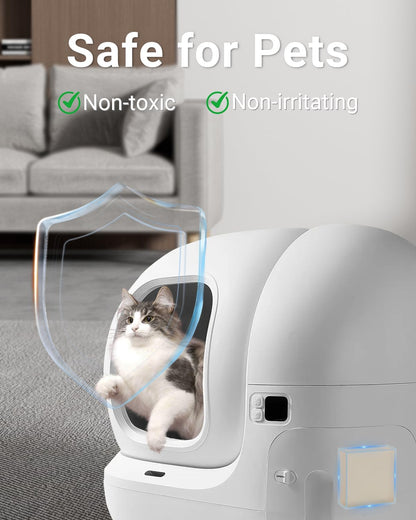Cat litter box deodorizer replacement cartridge close up