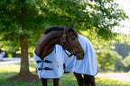 TuffRider standard neck horse blanket highlighting the soft polar fleece texture.