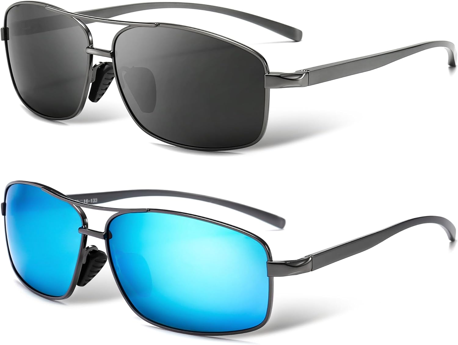 SUNGAIT Ultra Lightweight Rectangular Polarized Sunglasses Men UV400 Protection - Image 10