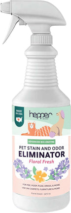 Hepper Advanced Bio-Enzyme Pet Stain & Odor Eliminator Spray - Smell, Stain & Urine Remover for Cats, Dogs & Other Animals - 32oz Spray Safe for the Home - Neutral - Image 10