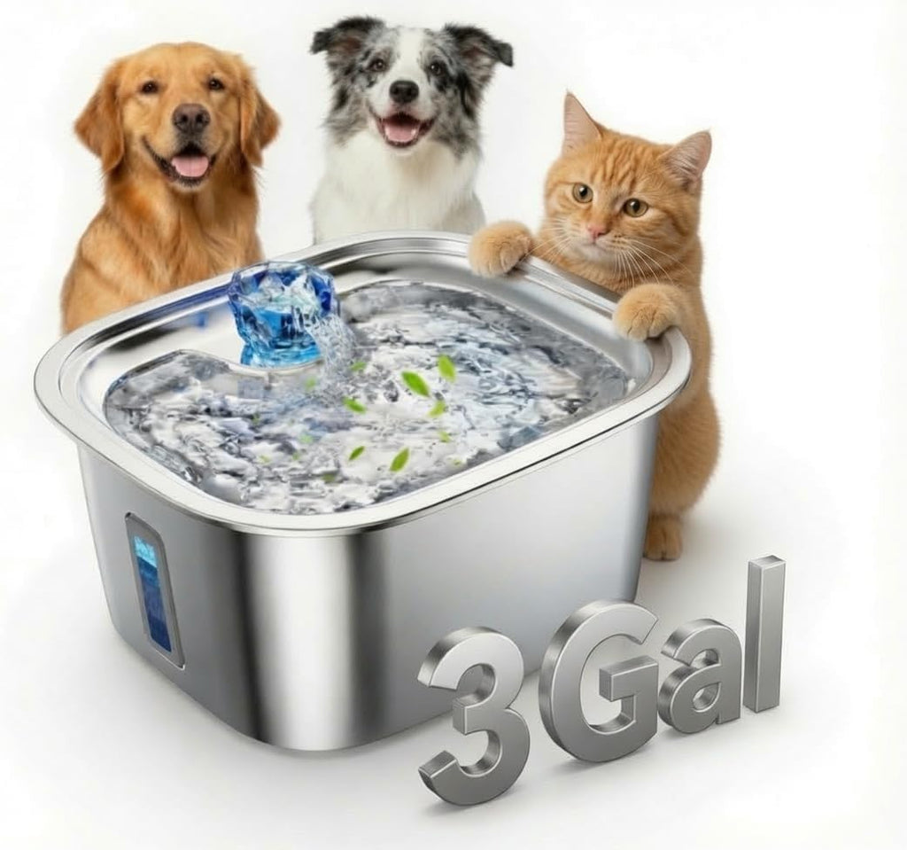 Comparison of old and new water fountain filter cartridges