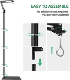 Mecesor terrarium lamp stand with cable management straps