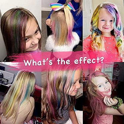 Tallsocne multi color hair coloring chalk sticks for creative children parties and events