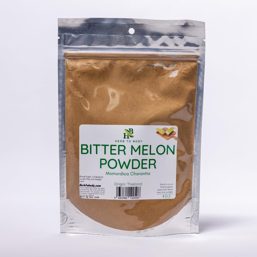 Herb To Body Bitter Melon Powder front view packaging