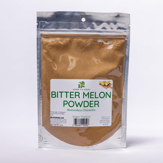 Herb To Body Bitter Melon Powder front view packaging