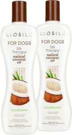 BioSilk for Dogs Silk Therapy Conditioner with Natural Coconut Oil | Coconut Oil Dog Conditioner from BioSilk for Dogs | Pet Conditioner for Dogs, 12 Ounces,Beige - Image 9