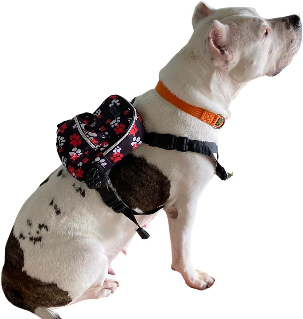 PawLook Dog Backpack to Wear with Chest Harness Self Carrier dogbag with Additional Pocket for Poop Bag Anti Slip Stylish Dog Bag for Your pet Street Smart Serie Pawsup Orange M - Image 13