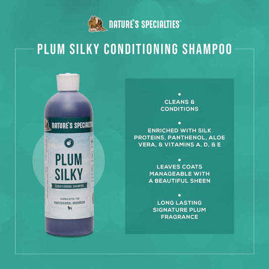 Nature's Specialties Plum Silky Shampoo label details and ingredients