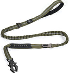 Raipult Tactical Dog Leash Heavy Duty, 4-6FT Shock Absorbing Bungee Leash with Quick Release Clip& 2 Handles, No Pull Waking Lead with Car Seatbelt for Medium Large Dogs that Pull, Black - Image 11
