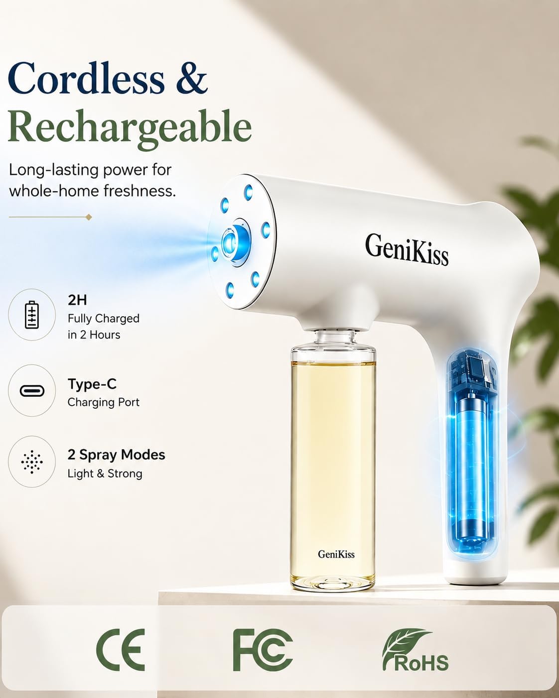 USA imported GeniKiss enzymatic home freshness spray for pets