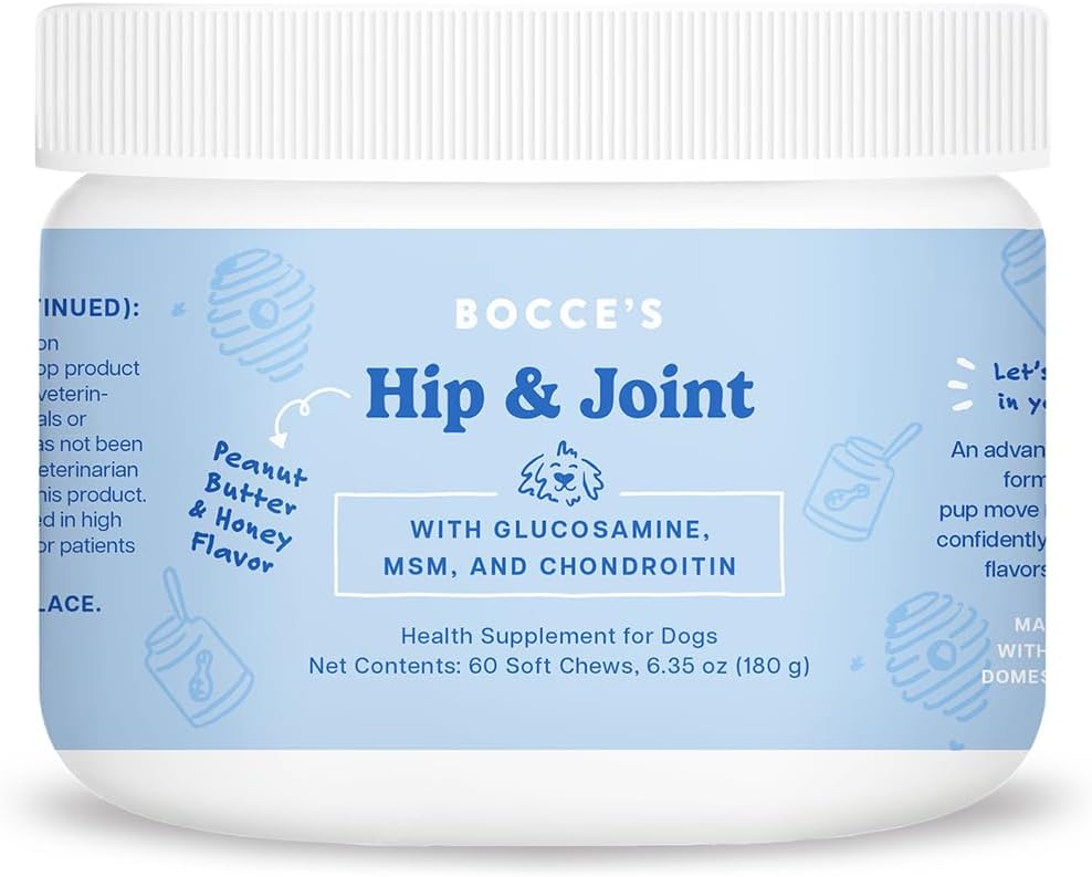 Bocce's Bakery Calming Supplement for Dogs, Daily Chews Made in The USA with Chamomile, Lemon Balm, L-Theanine & Melatonin, Supports Stress, Banana & Honey, 60 ct - Image 13