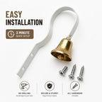 GoldTiger heavy duty wall mounted dog bell for door