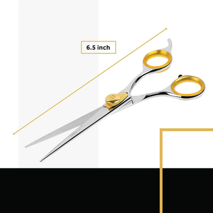 Adjustable tension knob on Sharf gold grooming shear