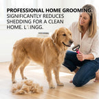 Rovia dual sided pet undercoat rake pack detailing premium non slip grip handle