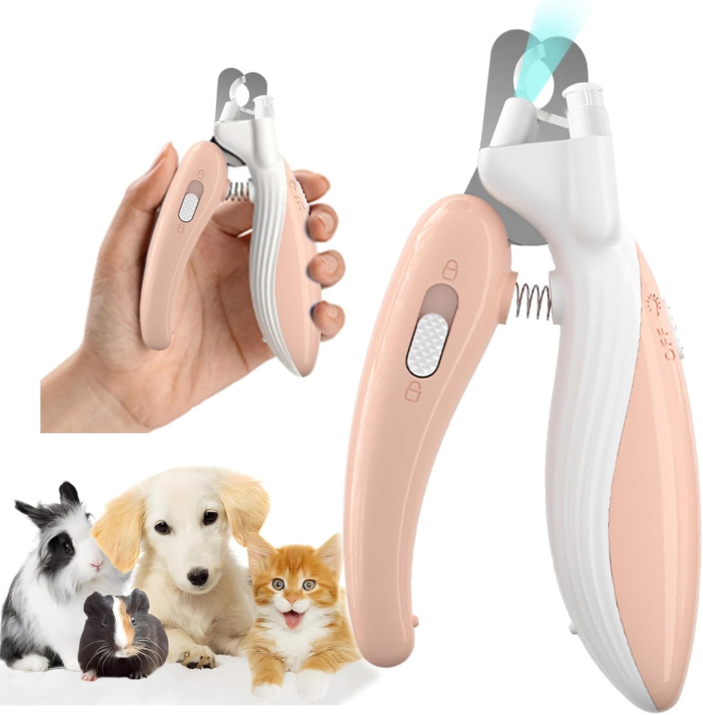 Ginalaia pet nail trimmer ready for use on dog paw