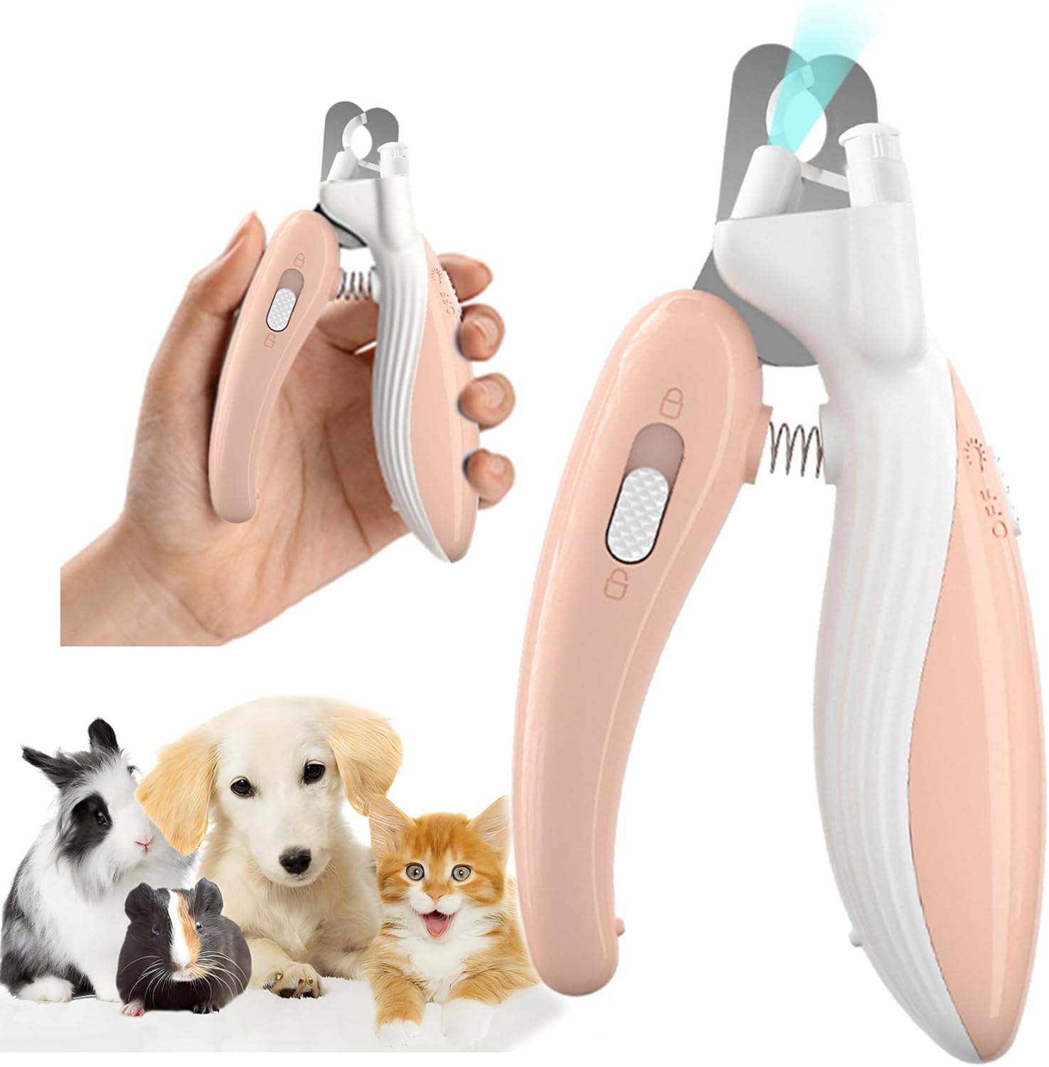 Ginalaia pet nail trimmer ready for use on dog paw
