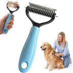 Emily Pets Double Sided Dematting Comb front view professional pet grooming brush
