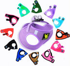 EcoBark Premium Teacup Dog Harness front view in lavender