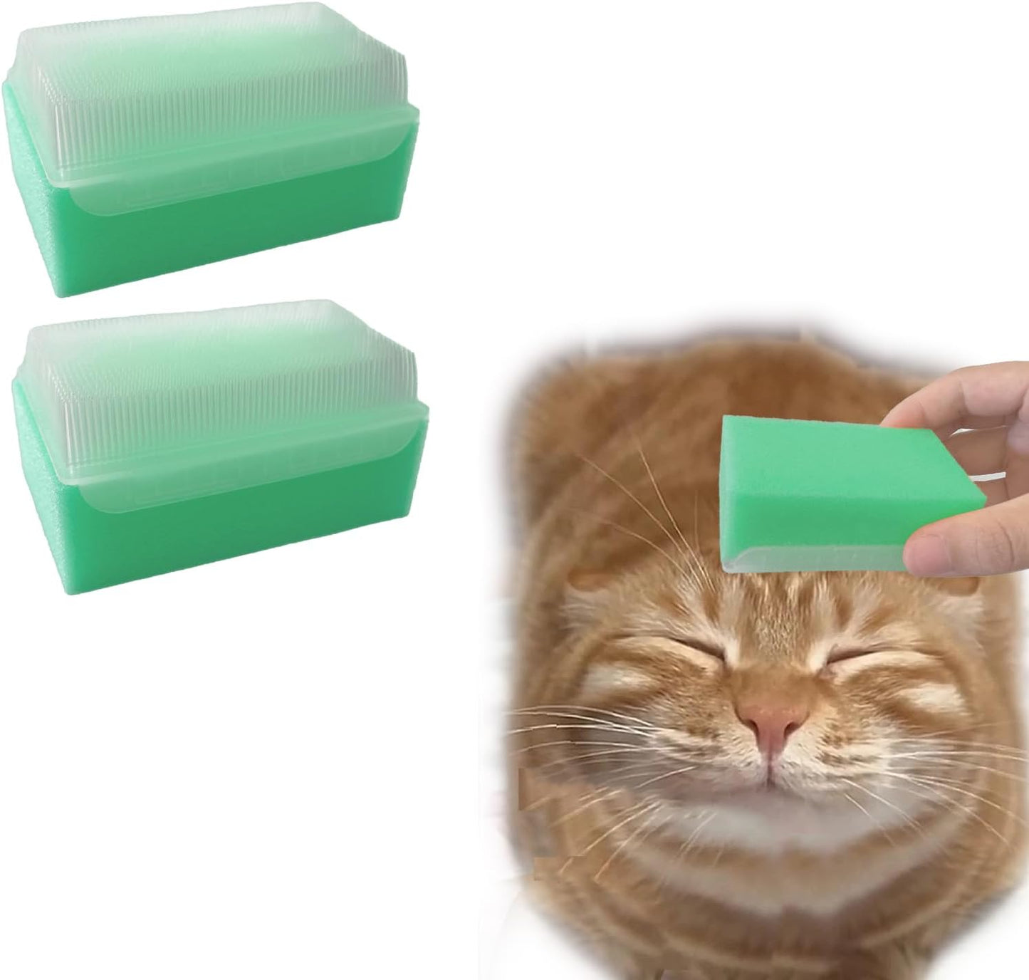 2PC Soft Cat Brush for Grooming - Gentle Cat Tongue Brush with 1300+ Barbed Serrations, Brushes for Sensitive Cats - Lightweight, gentle, Perfect for Daily Grooming & Enhancing Bonding - Image 11