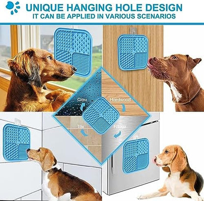 Pet supplies bathing and grooming calming mat in use