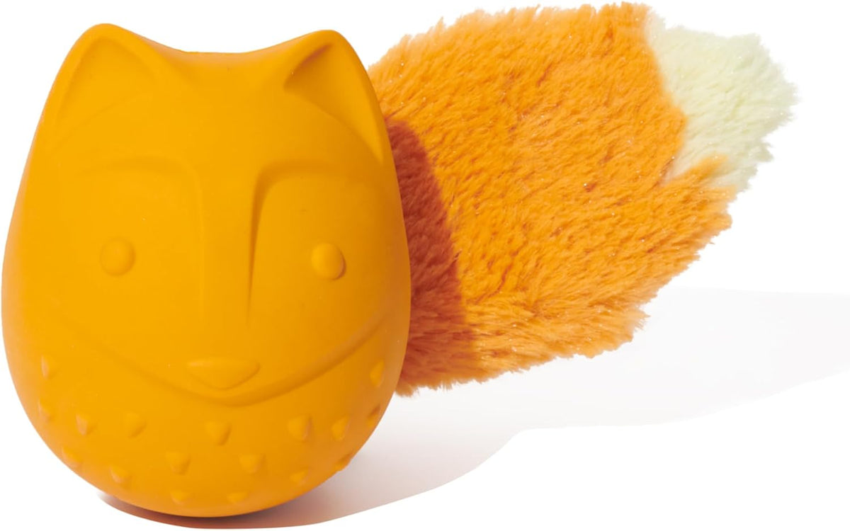 Barkbox Dog Toy 2 in 1 Interactive, Plush Exterior with Squeaker & Textured Material, Tearable Dog Toy with Squeaky Spikey Ball Inside, Ideal for Toy Destroyers - Monsieur Acorn, Large - Image 10