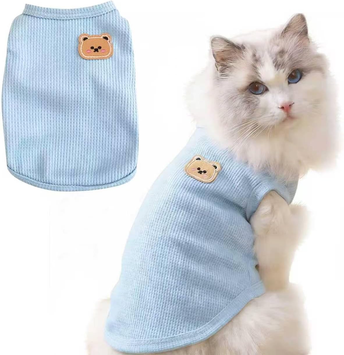 Stretchable cotton material detail on Maqilo pet clothes
