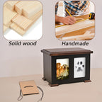 Sofunii large pet keepsake box styled on a living room shelf as a comforting home memorial