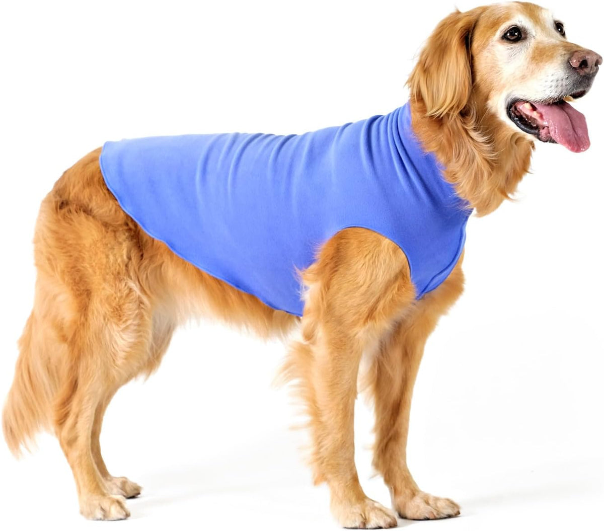 Goldpaw Stretch Fleece Dog Sweater - with Spandex for 4-Way Stretch - Soft, Comfortable Dog Coat - Machine Washable - Made in the USA - Marine Blue - Size 24 - Image 12