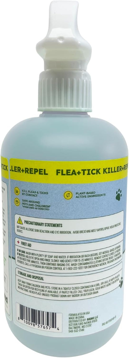 Natural cedarwood and rosemary oil insect killer spray safe for dogs and cats.
