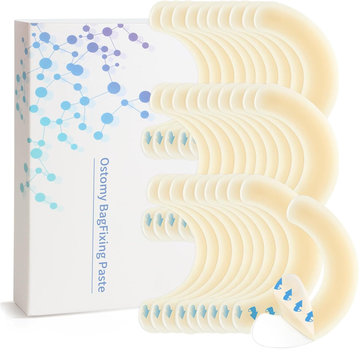 Col-Pary Ostomy Barrier Strips box front view medical grade stoma care accessories