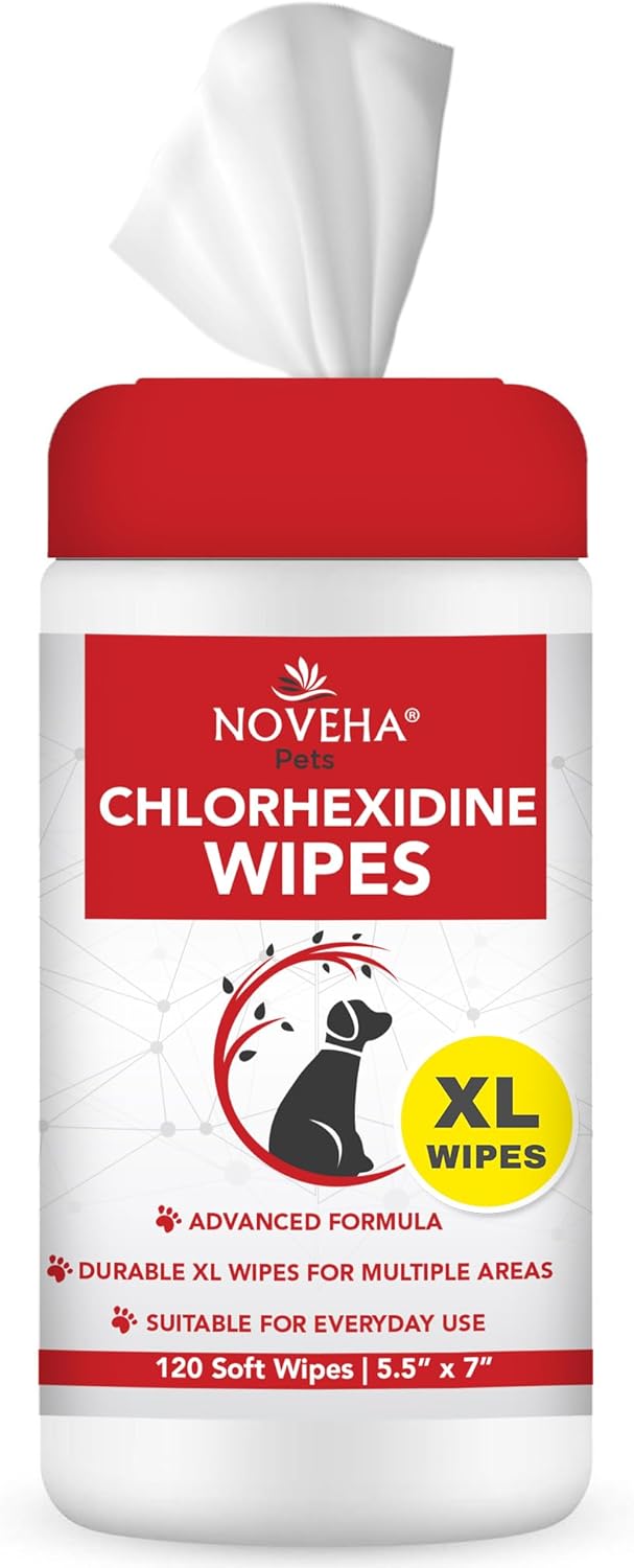 NOVEHA Pet Wipes - Formulated Pet Wipes - for Facial and Finger Folds, Underarms - 3" x 2" Size (150 Counts) - Image 10