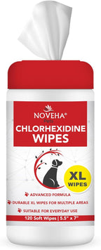 NOVEHA Pet Wipes - Formulated Pet Wipes - for Facial and Finger Folds, Underarms - 3" x 2" Size (150 Counts) - Image 10
