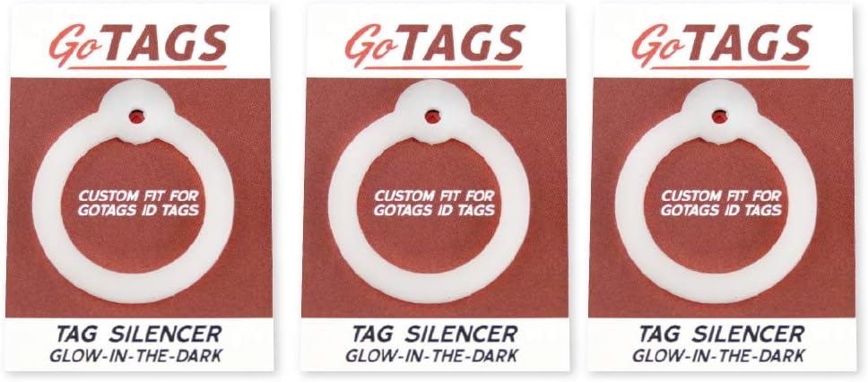 GoTags Dog Tag Silencers, Glow in the Dark Silencer to Quiet Noisy Pet Tags - Image 9