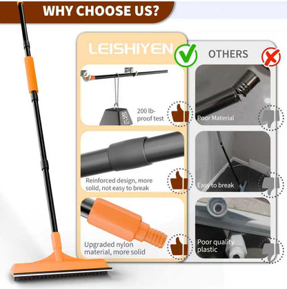 58 inch adjustable steel handle assembly for carpet rake