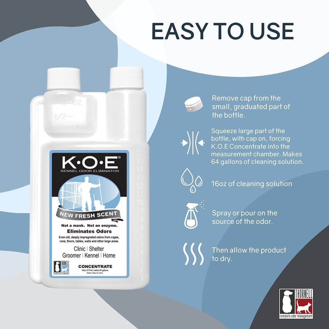 Thornell KOE professional strength non enzymatic pet urine odor neutralizer concentrate
