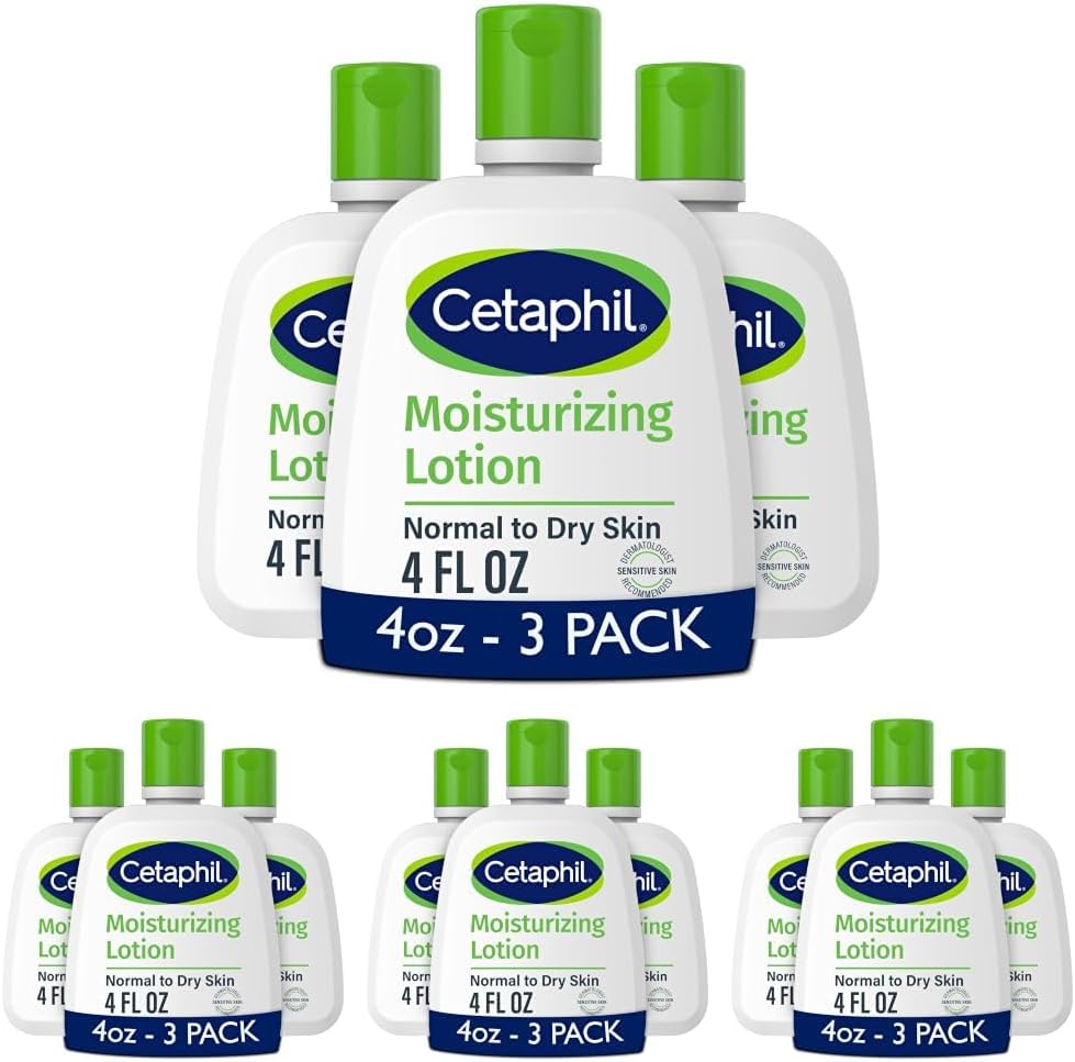 Cetaphil moisturizing face and body lotion front view bottle packaging