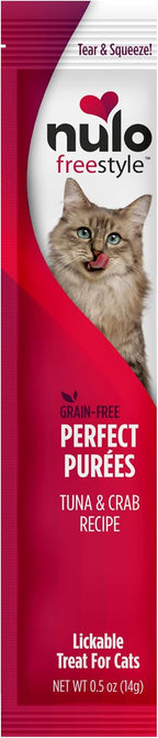Nulo Freestyle Grain-Free Perfect Purees Premium Wet Cat Treats, Squeezable Meal Topper for Felines, High Moisture Content to Support Hydration, 0.5 Ounces in each Lickable Wet Cat Treat Pouch - Image 15