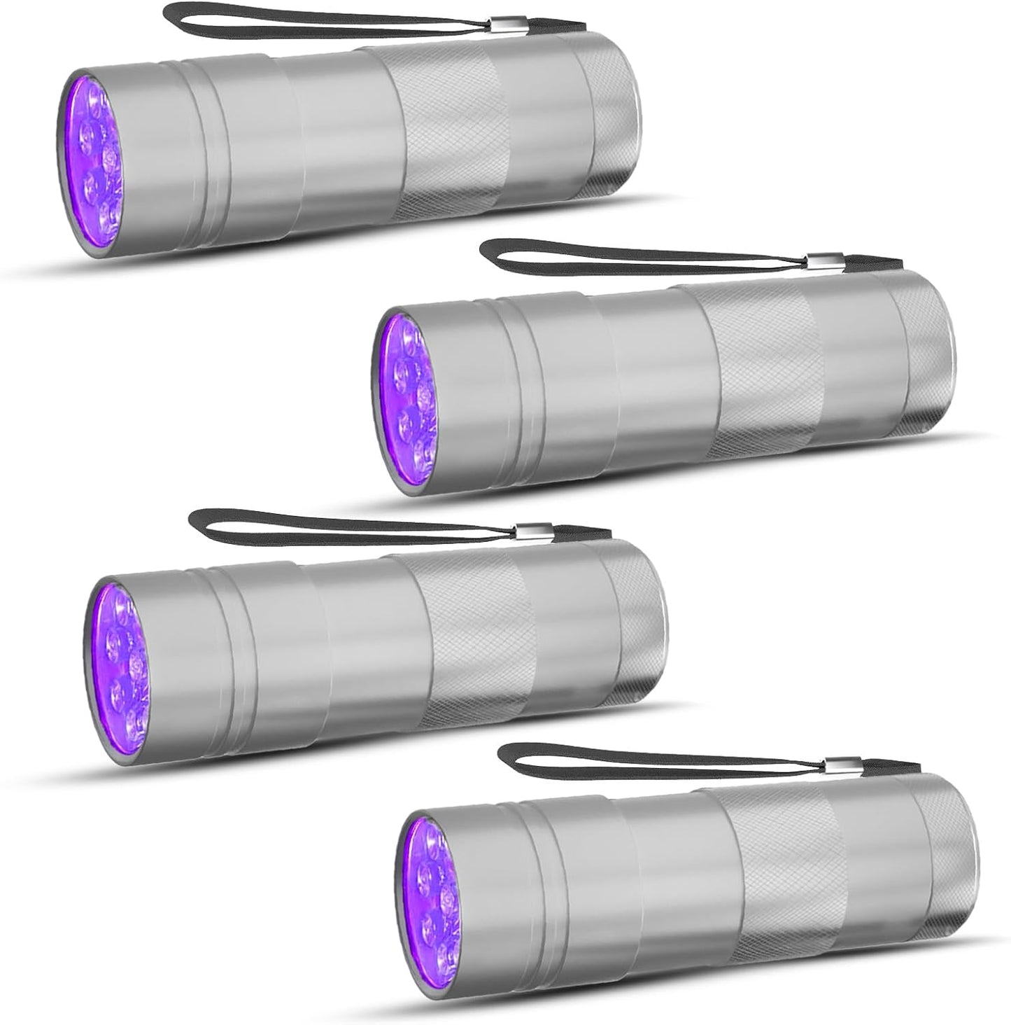 COSOOS 2 Pack UV Flashlight, 12 LED Handheld Blacklight Flashlight 395nm Mini Light Torch Detector for Dog Pet Urine Stains, Bed Bugs and Scorpions. (Batteries not Included) - Image 10