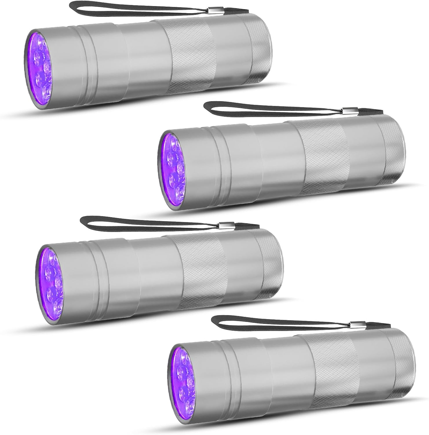 COSOOS 2 Pack UV Flashlight, 12 LED Handheld Blacklight Flashlight 395nm Mini Light Torch Detector for Dog Pet Urine Stains, Bed Bugs and Scorpions. (Batteries not Included) - Image 10
