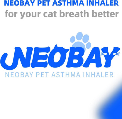 Neobay medical spacer mask being introduced to an anxious cat with treats