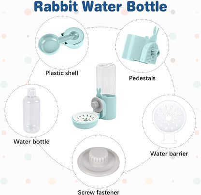 kathson Rabbit Water Dispenser for Cage 17 Oz Hanging Guinea Pig Water Bottle No Drip Gravity Automatic Bunny Water Bottle No Leak Small Animal Water Bottle for Chinchilla Ferret Hamster(Light Blue) - Image 5