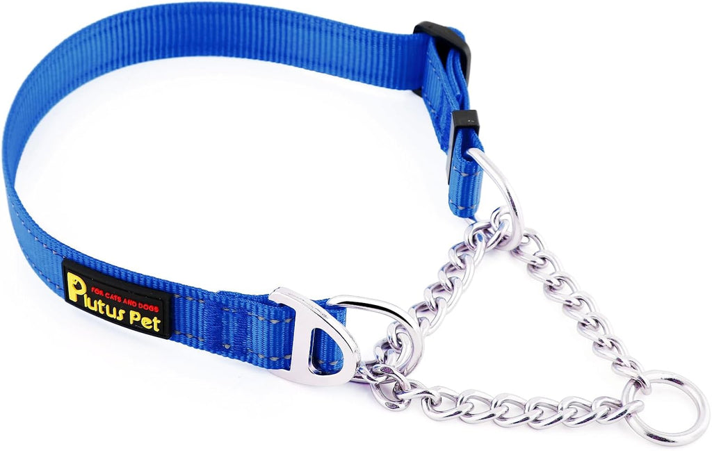Plutus Pet heavy duty nylon dog collar adjustable tri glide buckle view