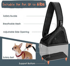 Lukovee small dog purse showing hard bottom support feature