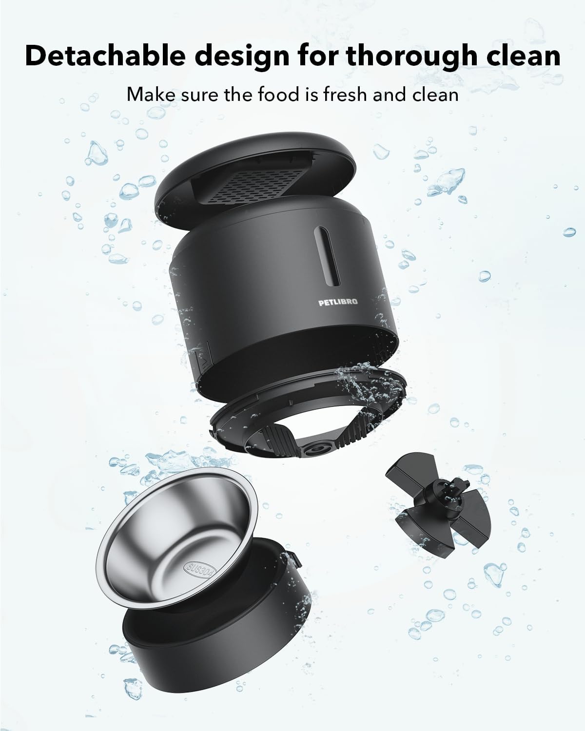 PETLIBRO Automatic Cat Feeder, Timed Dry Food Dispenser for Cat & Small Dog - Image 7