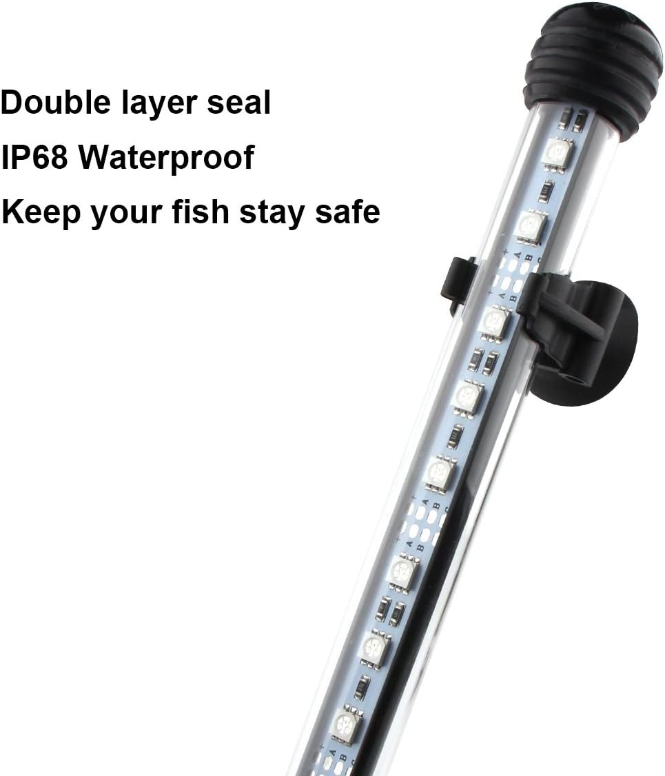 Covoart underwater aquarium light installed in fish tank