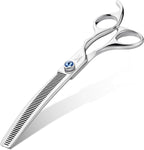 JASON 440C stainless steel dog thinning scissors side view