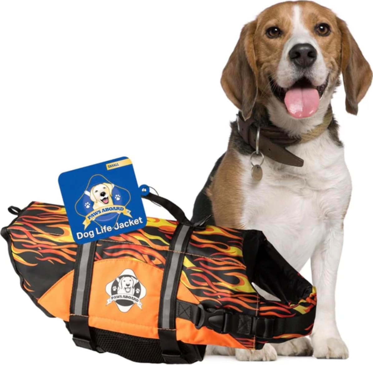 Dog Life Jacket - Swimming Vest for Dogs, Adjustable, Reflective, Comfortable, Multiple Colors, Patterns, XX-Small to Extra Large Dog Swim Vest with Handle (Red, Large) - Image 13