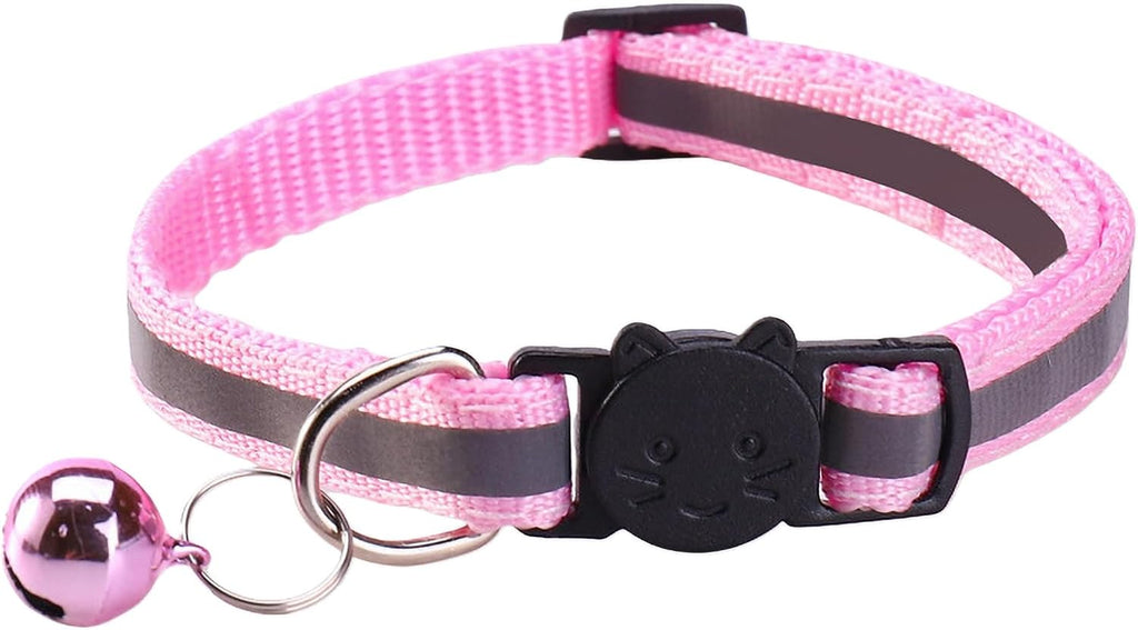 14 Pack Breakaway Cat Collar with Bell, Reflective Kitten Collar for Girl Boy Cats, Safety Buckle Adjustable 7.5-12.5 Inch, 0.4 Inch Width Lightweight, Pet Gifts (Multi-Colored) - Image 3
